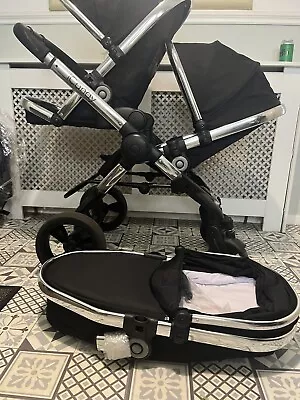 Icandy Peach Double Black Magic New Carrycot • £325