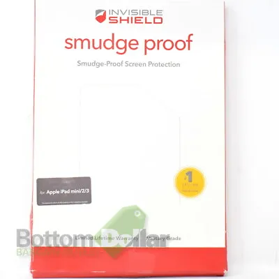 $8.99 • Buy Zagg Invisible Shield Smudge-Proof Screen Protector For Apple IPad Mini 2/3