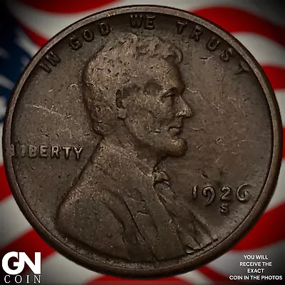 1926 S Lincoln Cent Wheat Penny X9186 • $10