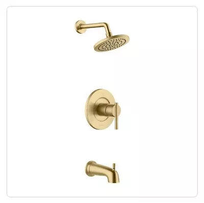 New Unopened Glacier Bay Dorind Tub & Shower Faucet Set Matte Gold MISSING PLATE • $59