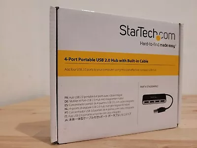 StarTech 4 Port USB 2.0 Hub With Built-in Cable ST4200MINI2 • $12