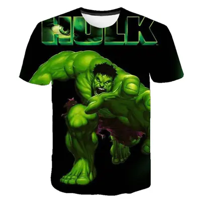 The Hulk 3d Print T-shirts Men Women Fashion Summer Short Sleeve Tee Tops • £16.79
