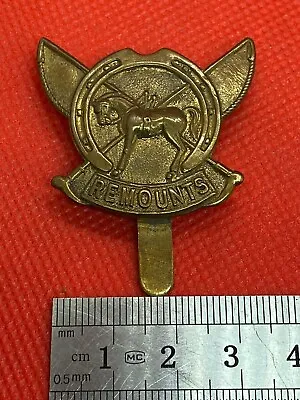 Original WW1 British Army Remounts Service Regiment Cap Badge • $95.44