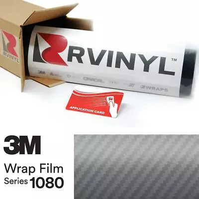 3M 1080 CFS201 CARBON FIBER ANTHRACITE Vinyl Vehicle Car Wrap Film Sheet Roll • $149.99