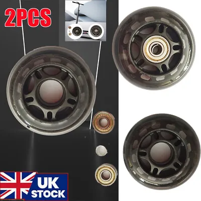 2X For MICRO MAXI SCOOTER REPLACEMENT REAR WHEELS - Incl Rubber Sealed Bearings! • £11.99