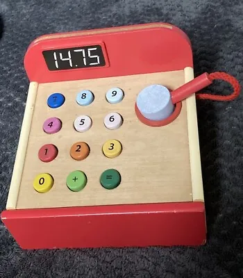 Classic Toys Wooden Cash Register Till Set Pretend Play Kids  Money • £4.99