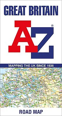 Great Britain A-Z-Road Map By A–Z Maps NEW Book FREE & FAST Delivery (map) • £7.29