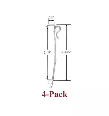 3 1/4  Single Slat VALANCE CLIP For Horizontal Faux WOOD Or MINI BLINDS (4-Pack) • $6.95