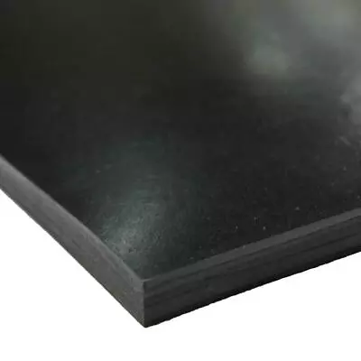 EPDM Rubber Sheet 3/16 In X 12 In X 12 In Black 60A Durometer Indoor Opaque • $13.79