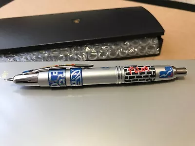 Pilot Capless Vanishing Point Fountain Pen Custom Silver And Blue Fine Nib Rare • $270