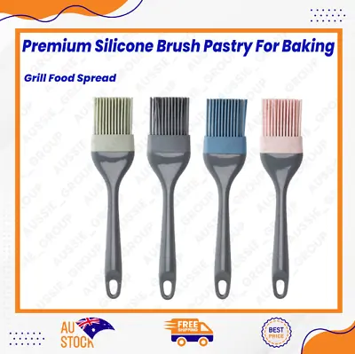 Premium Silicone Brush Pastry For Baking Cooking Basting Bbq Grill Food Spread • $2.56
