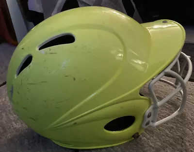 Worth LPBHT1  Softball Batting Helmet 6 1/2  To 7 1/2  Lime Green Used • $24.99