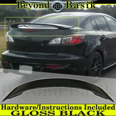 2013 2012 2011 2010 Mazda 3 Sedan GLOSS BLACK Factory Style Spoiler Wing • $103.48