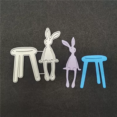 Bunny Rabbit Metal Cutting Dies Scrapbooking Stencil Die Cuts Card Embossing Hot • £3.14