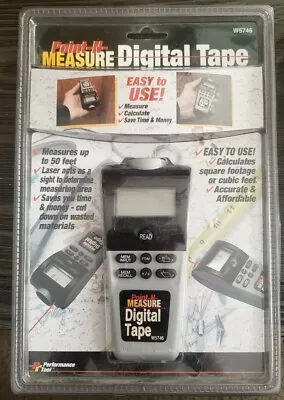 Point N Measure Digital Tape Measure Calculate Square Or Cubic Footage - New • $10.39