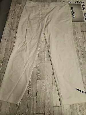 J Jill Essential Cotton Stretch Pull On Pants Womens Size 16 Tall White • $16