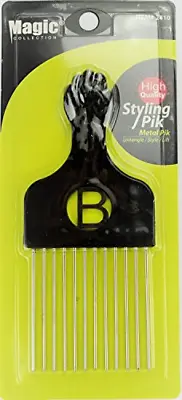 Pro Grade Magic High Quality Hair Pick Afro Pick Styling Pik Metal Pik Pack Of 1 • $7.32