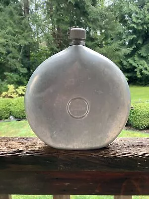 Vintage Aluminum Military Canteen Flask STANLEY Insulating USA Patent Date 1923 • $27.50