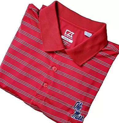 Ole Miss Rebels Football Red Polo Shirt Men's XL University Of Mississippi NCAA • $19.99