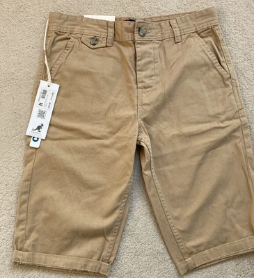 £4.99 • Buy Kangol Boys Chino Short Brand New W/ Tags Beige 'Tobacco' Colour Size Large Boys