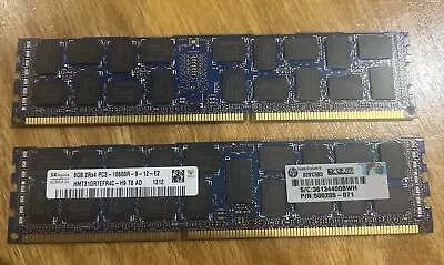 HP 8GB (1x8GB) 2Rx4 PC3-10600R DDR3 ECC Registered Memory 500205-071 • $7