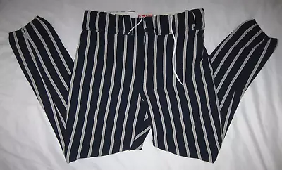 BETLIN Vintage Pinstripe BASEBALL Pants 80s 90s Men's 36 Guys RARE NAVY BLUE • $44.99