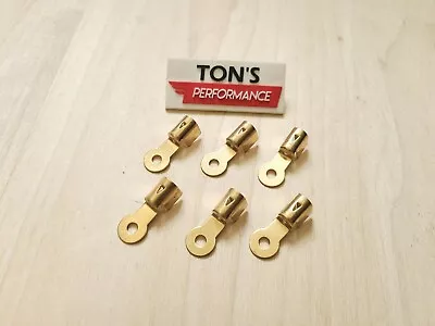 6 Brass Spark Plug Wire Ends Clips Crimp Ring Terminals Maytag Briggs Hit & Miss • $9.50