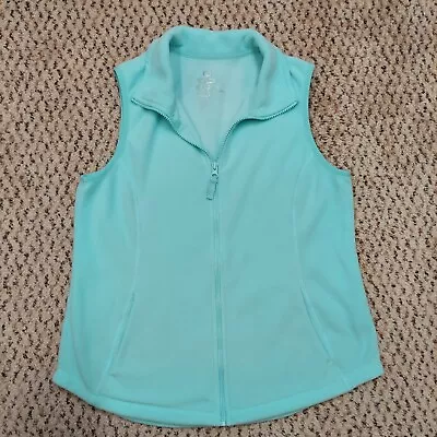 Made For Life Women’s Vest Light Teal Fleece Warm Lightweight Sz PS • $12