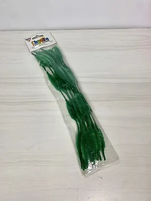 Vintage GREEN BUMP CHENILLE Pipe Cleaner Stems Crafting NOS • $9.95