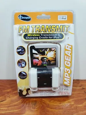 Ipod FM Transmitter & Charging Cradle Ipod 4th GEN Ipod Mini Nano Mp3 Gear New • $19.95