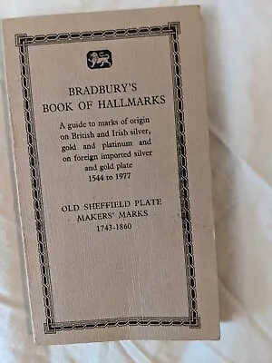 £9.99 • Buy Bradbury's Book Of Hallmarks 1544 To 1980 (Paperback 1977)