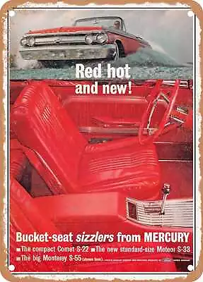 METAL SIGN - 1962 Mercury Comet S 22 Red Hot And New Vintage Ad • $18.66