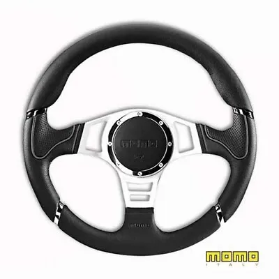 Momo Steering Wheel Blk/G Leather MILLENIUM SPORT Style 350 Mm Land Rover DA5728 • $456.19