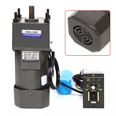 AC Gear Reduction Motor Electric+Variable Speed Control Reversible 110V 250W  • $137.28