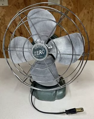 Vintage McGraw Electric Co. Zero Metal Blade Fan Model 1250R Tested Working • $20