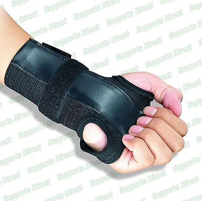 Dual Hand Wrist Support Brace Splint For Carpal Tunnel Arthritis Sprain Strain • £5.99