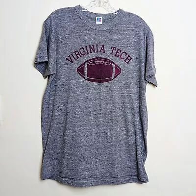 Vintage Virginia Tech Hokies College T-Shirt 80’s Russell Single Stitch Medium  • $23.99