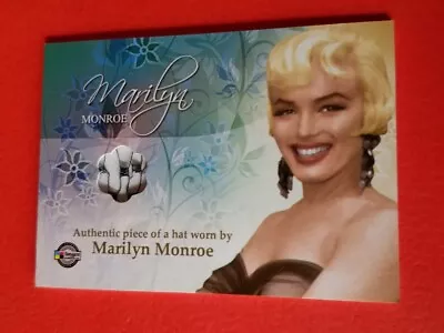 Marilyn Monroe Celebrity Worn Hat Swatch Relic Card 2007 Breygent • $79.95