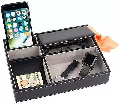 Mantello Nightstand Organizer Small Valet Tray- Gifts For Young Men Valet Tray • $18.99