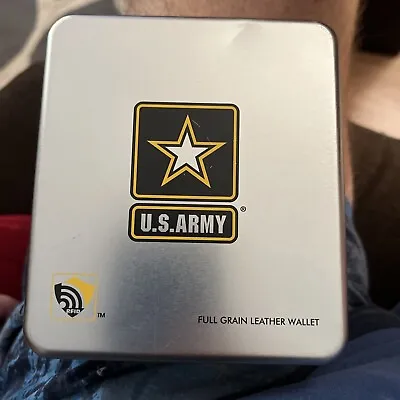 $14 • Buy U.S. Army Full Grain Leather  RFID Wallet Brand New.