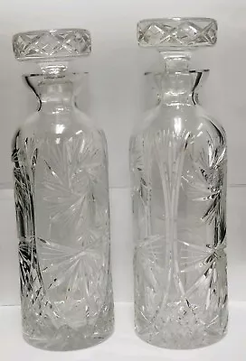 Pair Of Moser Karlsbad Crystal Decanters - Mint Condition - 1911-1938 • $500