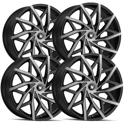 (4) Mazzi 372 Big Easy 18x8 5x108/5x4.5  +35mm Black/Tint Wheels Rims 18  Inch • $647.96