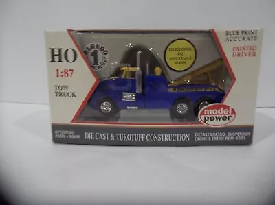 Model Power HO Tow Truck 1:87 Scale MOMS HEAVY DUTY TOW TRUCK 24 Hour Towing NEW • $21.99