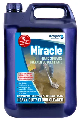 £21.45 • Buy Miracle- Heavy Duty Floor Cleaner - Dilutes Up To 120:1- 20 Litres (4 X 5 Litre)