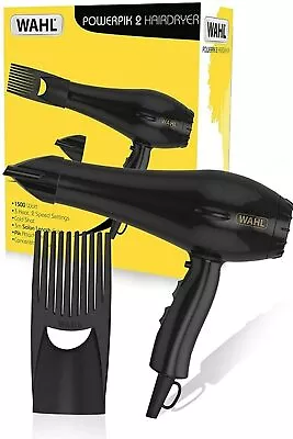 Wahl PowerPik 2 Turbo Afro Hair Dryer With Afro Comb Pik Attachment 1500w • £27.99