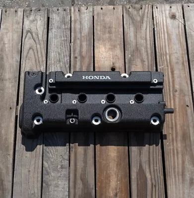 Honda K SERIES K24 K20 Type R Civic Rsx Valve Cover PowderCoated WRINKLE BLACK • $175