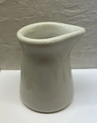 Vintage Sterling Vitrified China White Creamer - F2 Usa 3.25” -restaurant Ware • $12.50