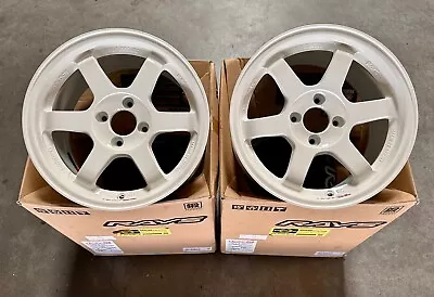 VOLK RACING TE37SL 15x8 4x100 35 CIVIC FIT INTEGRA MIATA MX5 WHEEL RIM C.WHITE • $2615