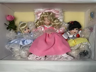 Marie Osmond Disney Tiny Tot Trio Cinderella Snow White Sleeping Beauty Dolls • $76
