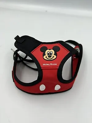 No Pull Adjustable Dog Vest Harness Disney Mickey Mouse With Leash Ring #May13/2 • $12